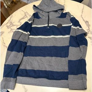 Noize hoodie with quarter zip